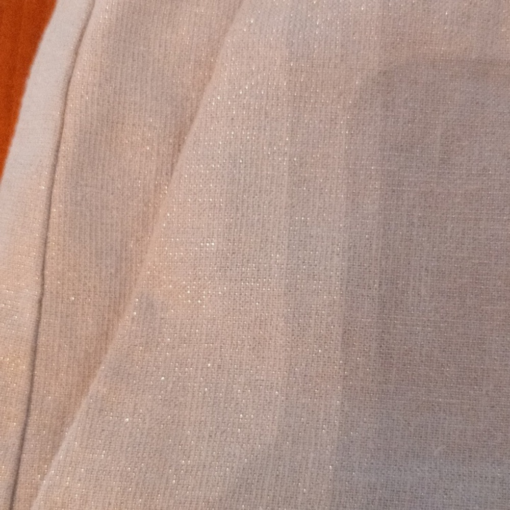Banana Republic silver metallic linen cotton shorts ladies size 2 - Picture 4 of 11